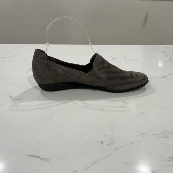Sesto Meucci Italy Loafers Gold Dusted Brown Size 7.5 - Picture 6 of 9
